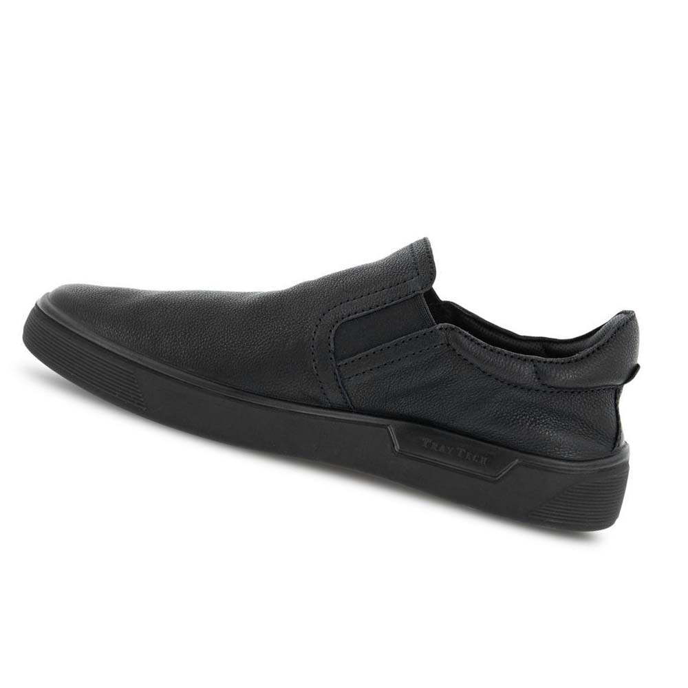 Men's Ecco Street Tray Retro Slip-on Casual Shoes Black | Canada 499ILH